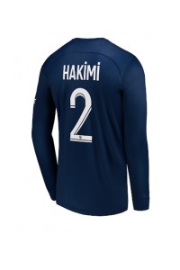Paris Saint-Germain Achraf Hakimi #2 Voetbaltruitje Thuis tenue 2022-23 Lange Mouw